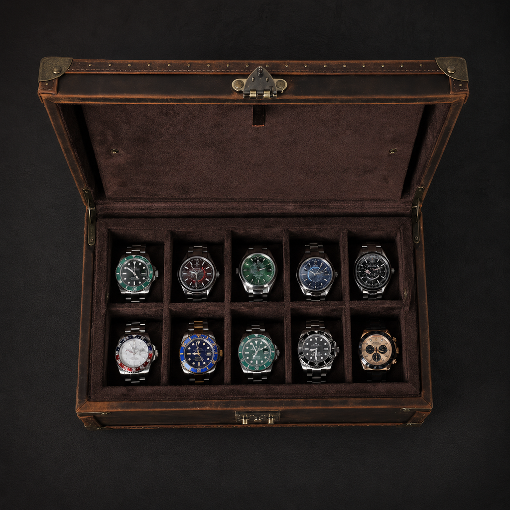 Boîte avec fermoir pour 10 Montres | Le Pionnier