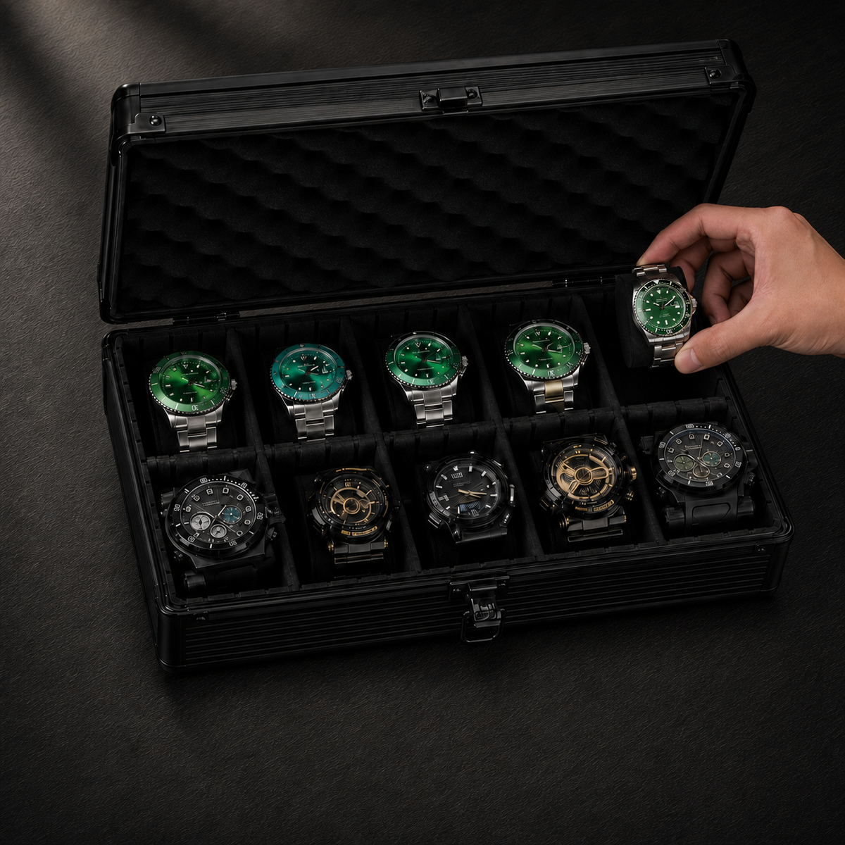 Boîte pour 10 Montres | La Nuit Royale