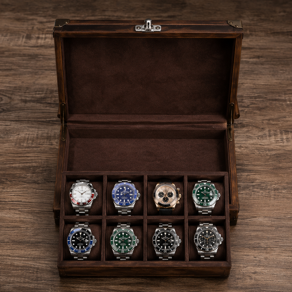 Boîte avec fermoir pour 10 Montres | Le Pionnier