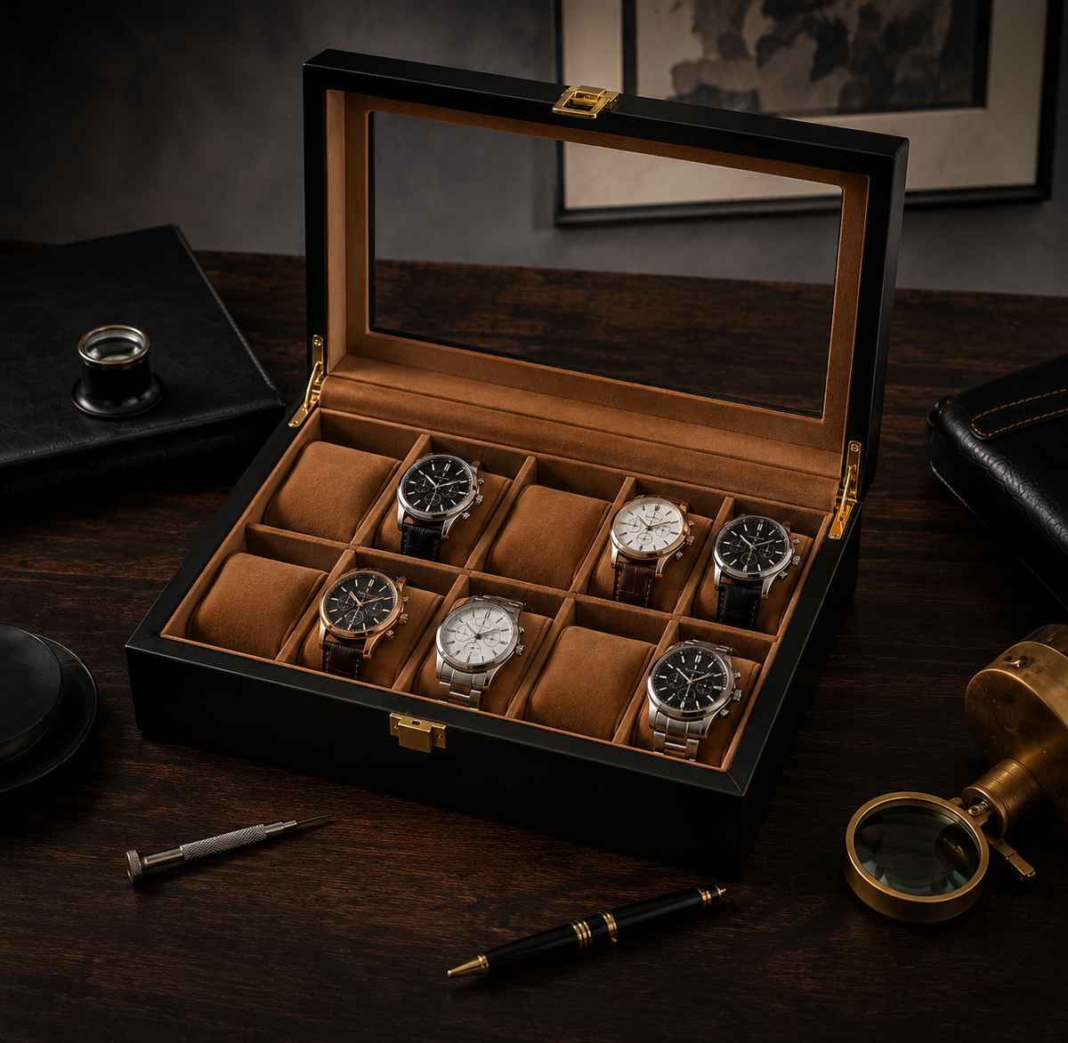 Boîte pour 10 ou 6 Montres  | Le Souverain