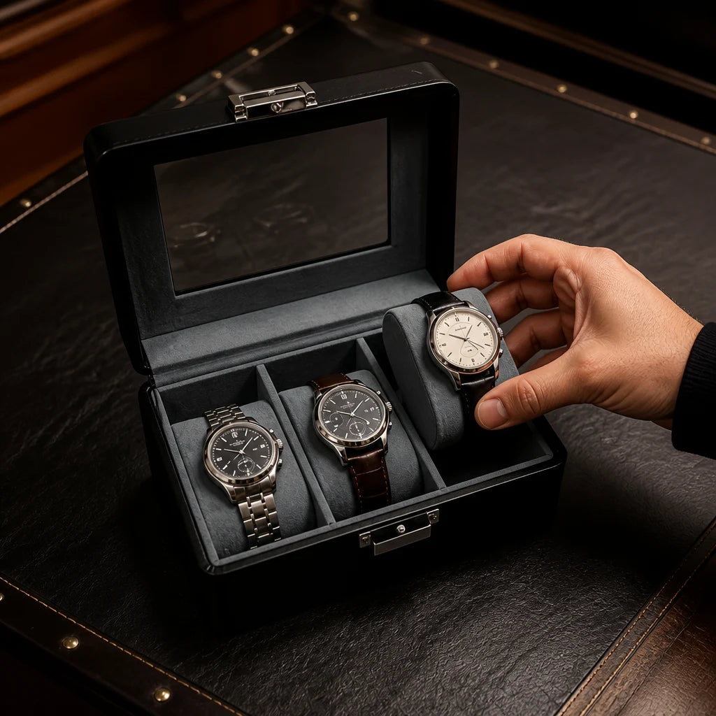 Boîte pour 3 Montres | Le Majordome